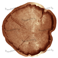 Форма полиуретановая для изготовления декоративной дорожки "Пенёк" фактура №5 Форма полиуретановая для изготовления декоративной дорожки "Пенёк" фактура №5