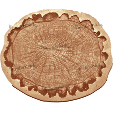 Форма полиуретановая для изготовления декоративной дорожки "Пенёк" фактура №3 Форма полиуретановая для изготовления декоративной дорожки "Пенёк" фактура №3