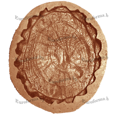 Форма полиуретановая для изготовления декоративной дорожки "Пенёк" фактура №2 Форма полиуретановая для изготовления декоративной дорожки "Пенёк" фактура №2