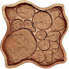Форма полиуретановая для изготовления декоративной дорожки "Тротуарная плитка «Пеньки» фактура №2" Форма полиуретановая для изготовления декоративной дорожки "Тротуарная плитка «Пеньки» фактура №2"