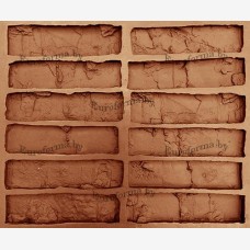Форма полиуретановая "Кирпич средневековый" Форма полиуретановая "Кирпич средневековый"
