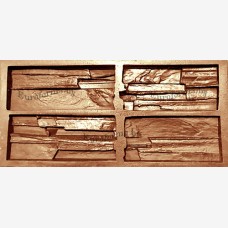 Гибкая полиуретановая форма для изготовления разборных угловых элементов декоративного камня "Сланец фигурный разборный". Гибкая полиуретановая форма для изготовления разборных угловых элементов декоративного камня "Сланец фигурный разборный".